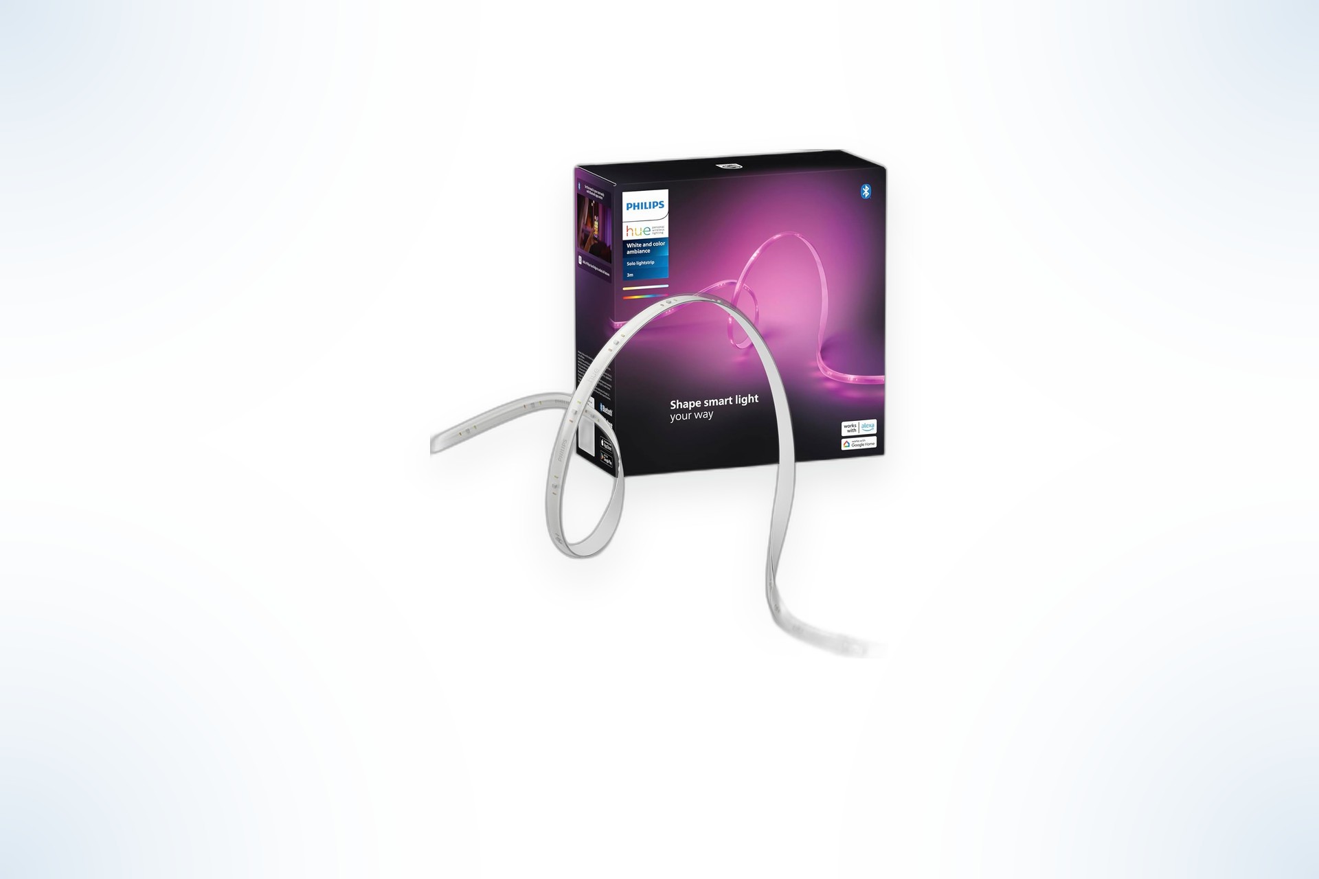 PHILIPS Hue Indoor 10 Ft Smart RGBWW LED Solo Lightstrip Base Kit